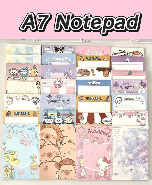 【NO.6】- A7 Notepad Memo Pad （approx. 3.1 × 4.7 in）around 50sheets