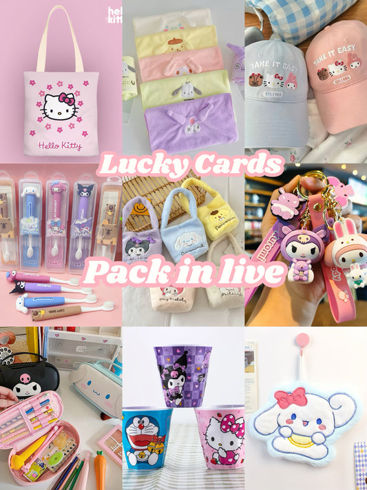 M03-Lucky Card  Stationery Daily life Products  -open in live