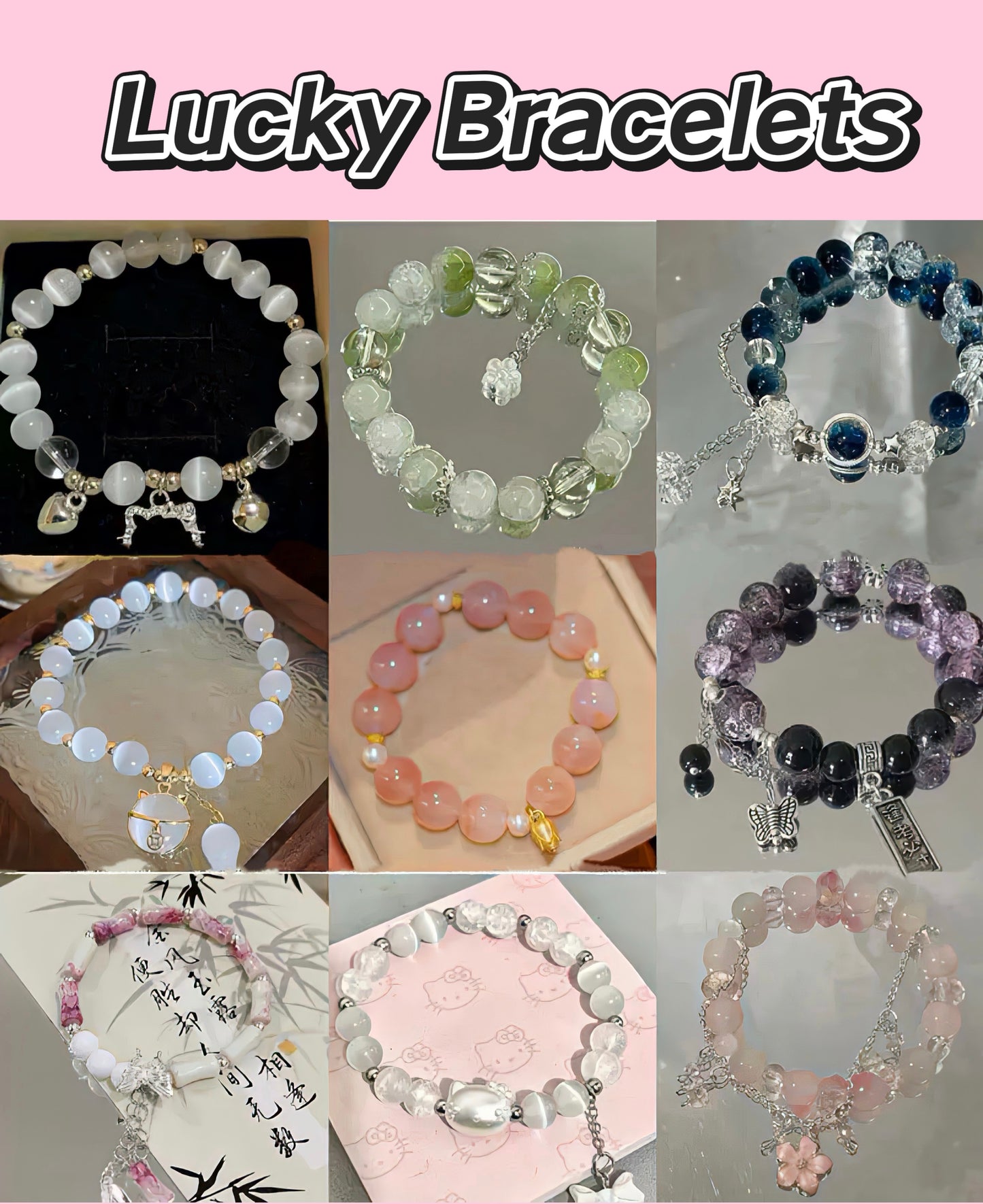【NO.3】-Lucky Bags with Bracelets/Figures-open in live